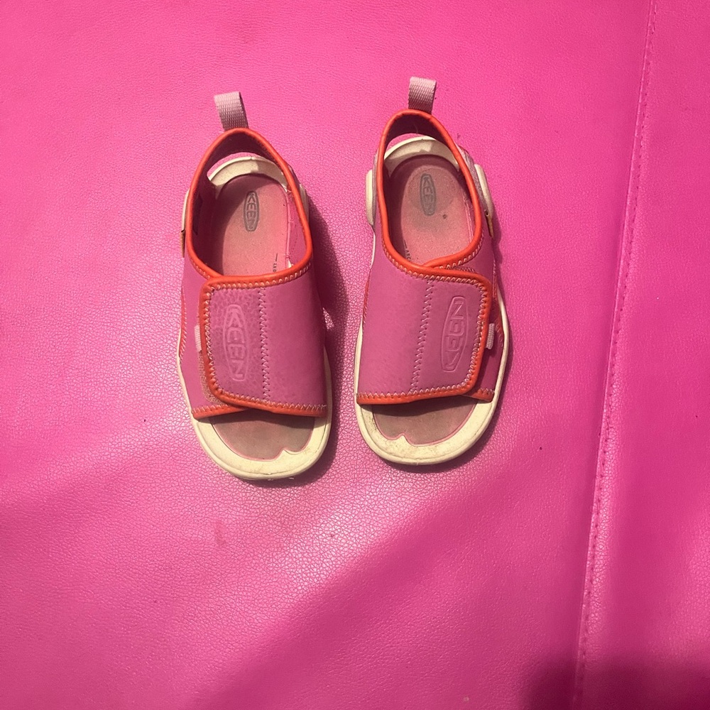 KEEN Kids Pink and Orange Sandals